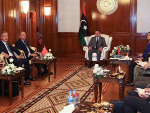 Türk üst düzey heyeti, Libya Başbakanı Dibeybe ile görüştü