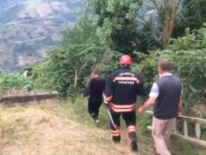 İtfaiyeden porsuk kurtarma operasyonu