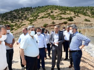 Çelikhan Yeşiltepe Baraj Göleti sulamaya açılıyor