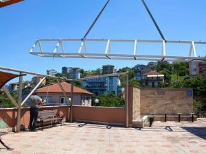 Merkez Camii’nde sundurma çalışması başlatıldı