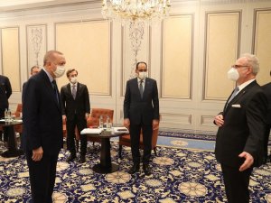 Cumhurbaşkanı Erdoğan, Letonya Cumhurbaşkanı Levits ile görüştü