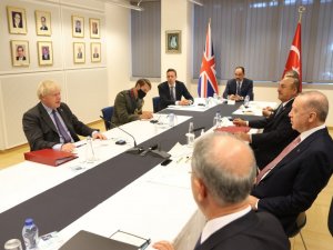Cumhurbaşkanı Erdoğan, İngiltere Başbakanı Johnson ile görüştü