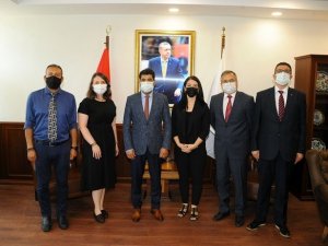 TÜRKAV Aydın Şubesi yönetim kurulu Rektör Aldemir ile görüştü