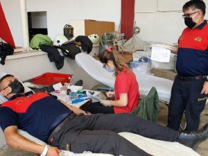 Alev savaşçılarının kan bağışları sürüyor