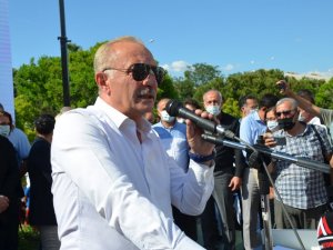 Saldırıya uğrayan Başkan Atabay için dayanışma mitingi