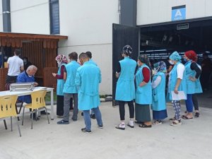 Bafra’da OSB’lerde çalışanlara aşı