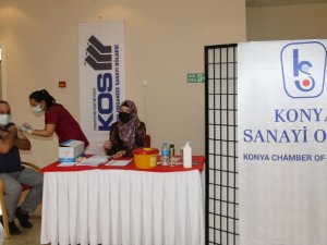 Konya OSB’de yerinde aşı uygulaması başladı