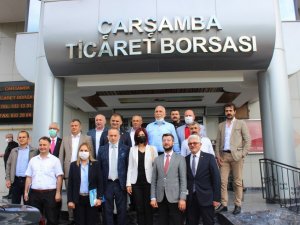 CHP heyetinden Çarşamba Ticaret Borsası’na ziyaret