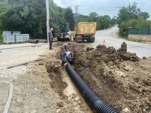 Yağmur suyu hattı yenileniyor