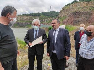 MHP heyeti cüruf tesisi yapılması planlanan bölgeyi gezdi