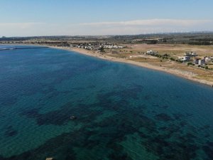 Mavi bayraklı Geyikli sahillerinde müsilaj yok, huzur var