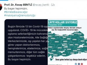 Vaka sayısı en çok azalan illerden biri olan Malatya’da aşı daveti