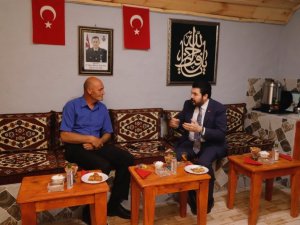 Başkan Sayan, Şehit Harun Aslan’ın ailesini ziyaret etti