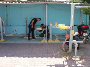 Havza’da park ve bahçeler bakıma alındı