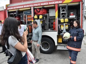 Ankara İtfaiyesi yeni itfaiyecilerini yetiştiriyor
