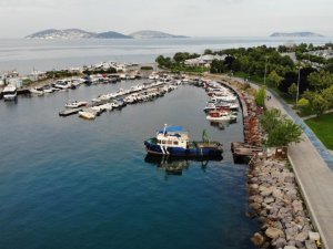 Kartal Sahili deniz salyasından temizlendi