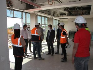 Kaymakam Demirer yapımı devam eden kamu yatırımlarını denetledi