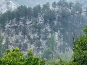 Sel aylar önce kuruyan dereyi böyle doldurdu