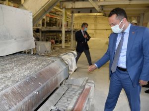 Seramik fabrikalarının hammadde ihtiyacını karşılayan tesise ziyaret