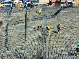 Aliağa Mesleki ve Çevresel Hastalıklar Hastanesi inşaatında yoğun mesai