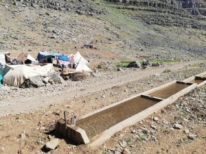 Uludere Belediyesinden yaylalardaki göçerler için temiz su hizmeti