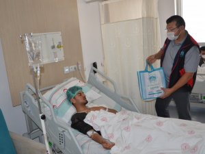 Aksaray Belediyesinden hastalara bakım seti