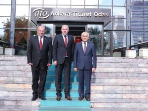 Kosova Bölgesel Kalkınma Bakanı Damka’dan ATO Başkanı Baran’a ziyaret