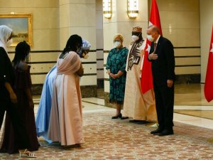 Gambiya Büyükelçisi Njie, Cumhurbaşkanı Erdoğan’a güven mektubu sundu