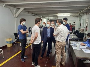 Düzce OSB’de aşılama devam ediyor