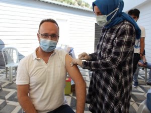 BOSAB’da 1 günde bin kişi aşılandı