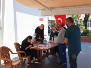 Türkeli’de aşı çadırı kuruldu