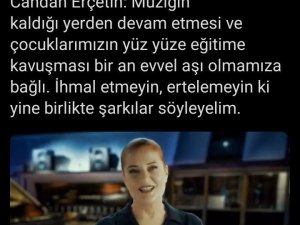 Candan Erçetin’den aşı mesajı