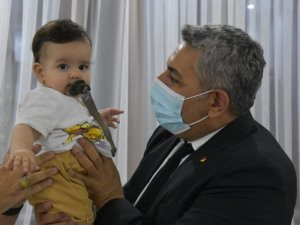 Sadıkoğlu’ndan Çınar bebeğe destek ziyareti