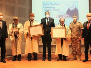 DPÜ’den Üstünkaya ve Gürsoy’a fahri doktora unvanı