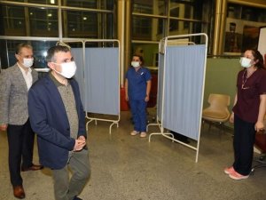 Vali Atay aşı çalışmalarını yerinde inceledi