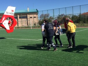 Konya’da kalp krizi geçiren kişiye hava ambulansı