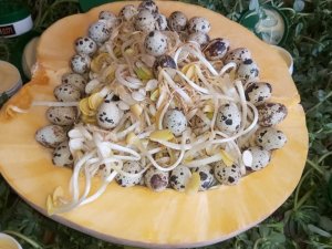 Semizotu, bıldırcın yumurtası ve kabak bileşeni ile krem yaptı