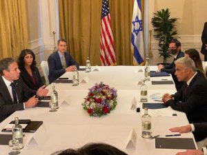 ABD Dışişleri Bakanı Blinken, İsrailli mevkidaşı Lapid ile bir araya geldi