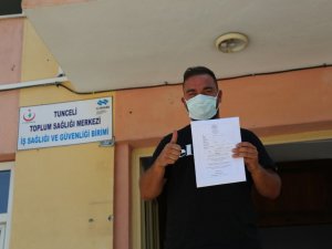 Almanya’da aşı randevusu alamayan vatandaş, memleketi Tunceli’de aşısını oldu