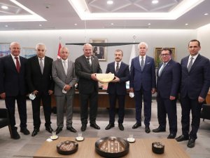 ATO heyetinden Merkez Bankası Başkanı Şahap Kavcıoğlu’na ziyaret