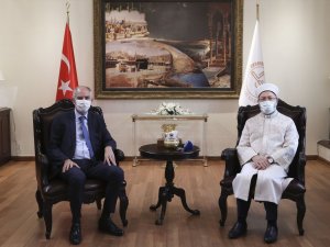 Diyanet İşleri Başkanı Erbaş, Fransa Büyükelçisi Magro’yu ağırladı