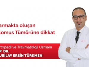 Parmakta oluşan glomus tümörüne dikkat