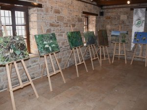 Kuşadası’nın tülüşahı İbramaki Sanat Galerisi’nde görücüye çıktı