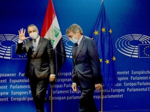 Irak Başbakanı el-Kazımi, AP Başkanı Sassoli ile bir araya geldi