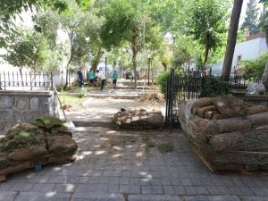 Efeler’de parklar yeşilleniyor