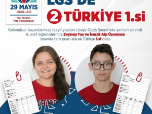 TDV 29 Mayıs Okullarından LGS’de önemli başarı