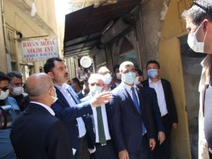 Çevre Şehircilik Bakanı Murat Kurum, Mardin’de esnafı ziyaret etti