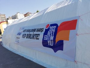 Diyarbakır AFAD tarafından afet eğitim çadırı kuruldu
