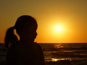 Aydın’da muhteşem gün batımı