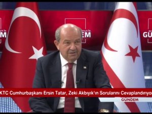 KKTC Cumhurbaşkanı Tatar: “Cumhurbaşkanı Recep Tayyip Erdoğan kararlılığını bir kez daha ortaya koymuştur”